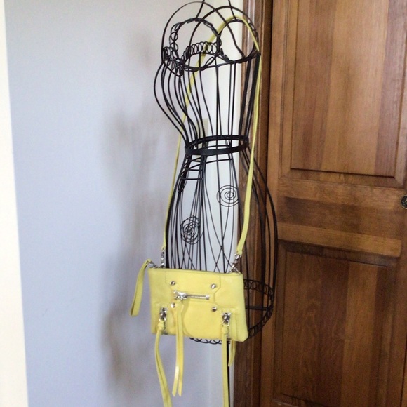 New Botkier Logan Bag Convertible Crossbody/Wristlet in Yellow - Picture 3 of 10